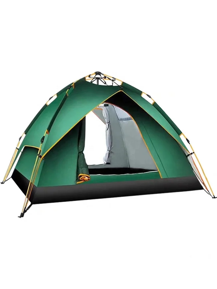 Family Camping Tent 3~4 Person Waterproof Windproof Tent Easy Set up-Portable Tents for Camping