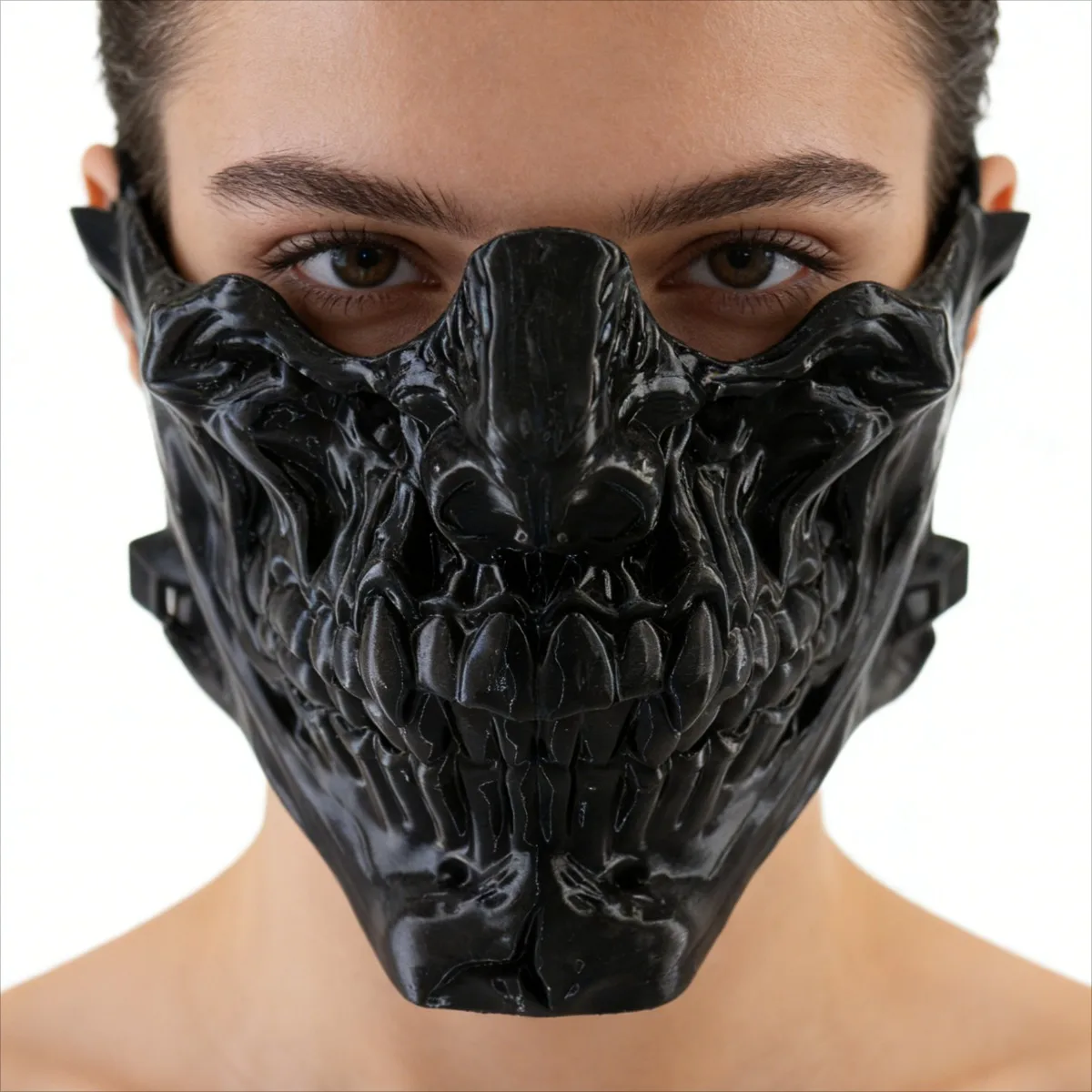 

Маска-гримаса Black Predator для косплея, 3D-печать из PETG, для мужчин и женщин, для сценических выступлений