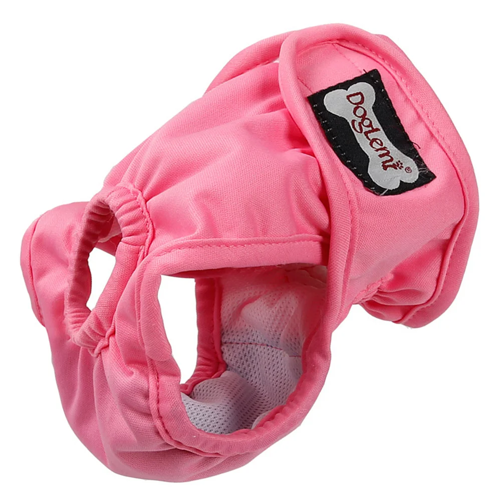 Dog Hygiene Diapers Reusable Female Washable Pet Panties Pink Elastic Pants