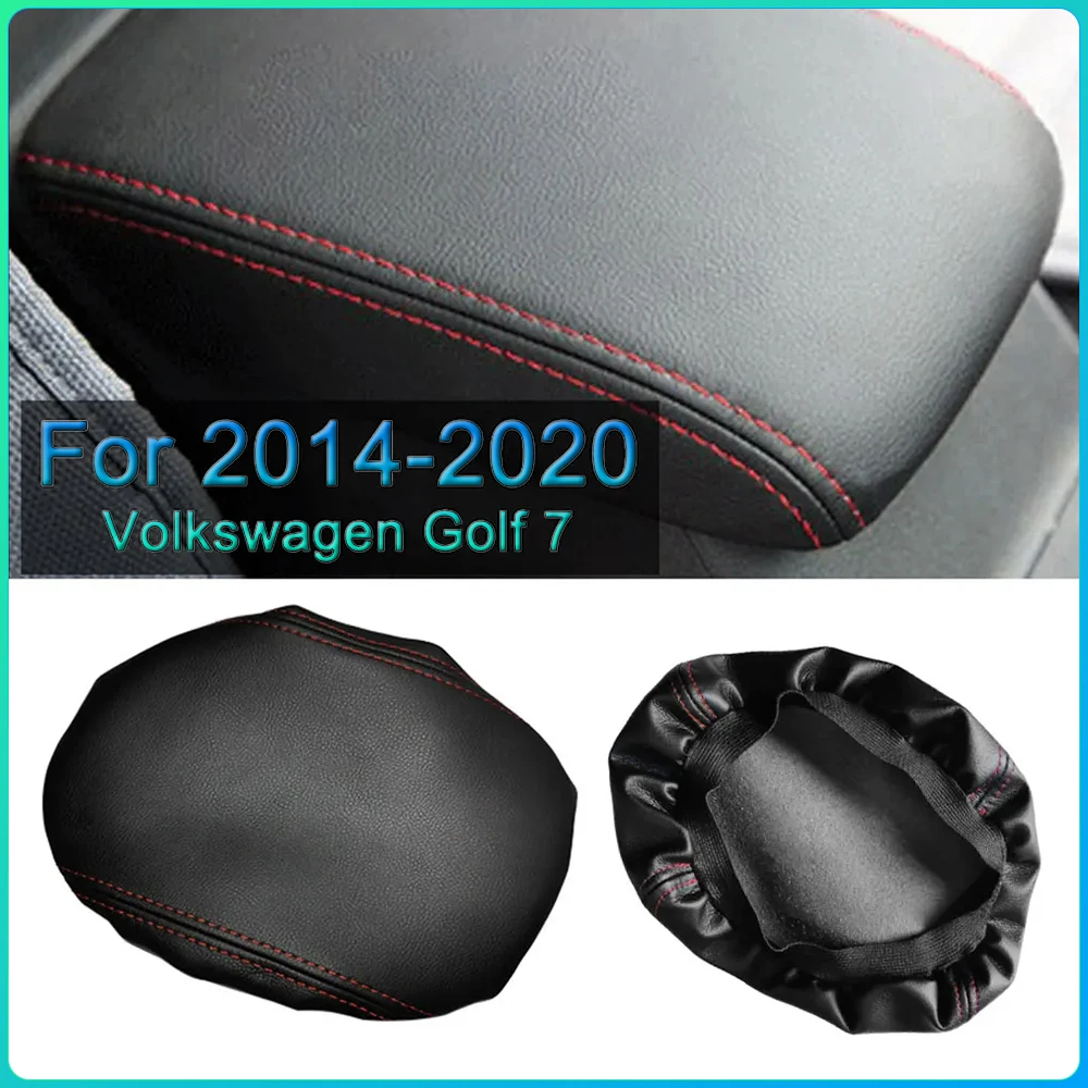 

Чехол на подлокотник автомобиля из искусственной кожи, защитная крышка защелки центральной консоли для VW Golf 7 MK7 2014-2020, аксессуары для интерьера автомобиля