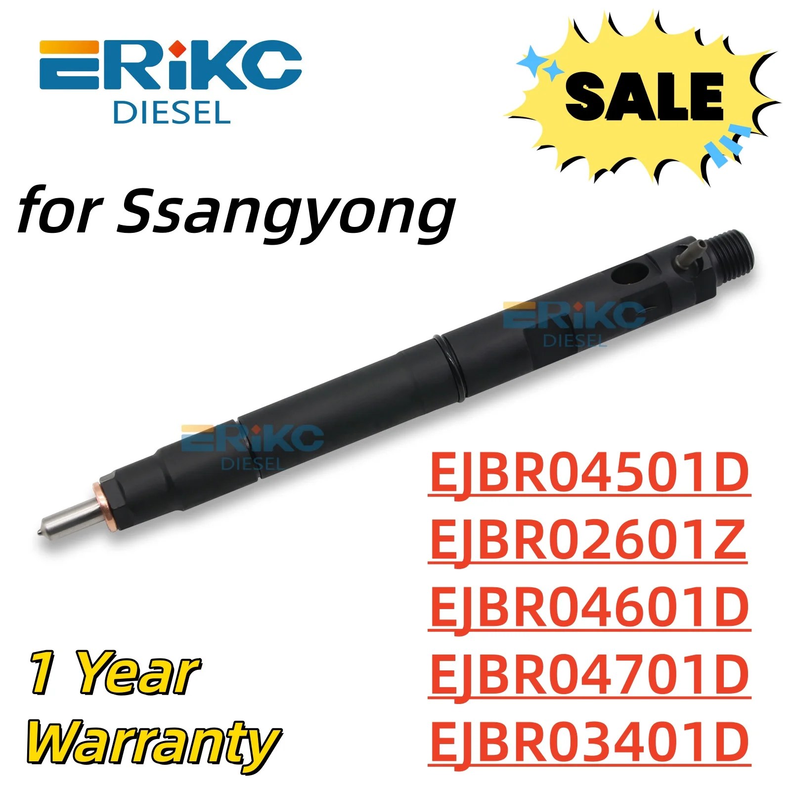 Diesel Fuel Injector EJBR04501D, EJBR02601Z, EJBR04601D, EJBR04701D, EJBR03401D Injector Nozzle for SSANGYONG, Euro 3, Euro 4