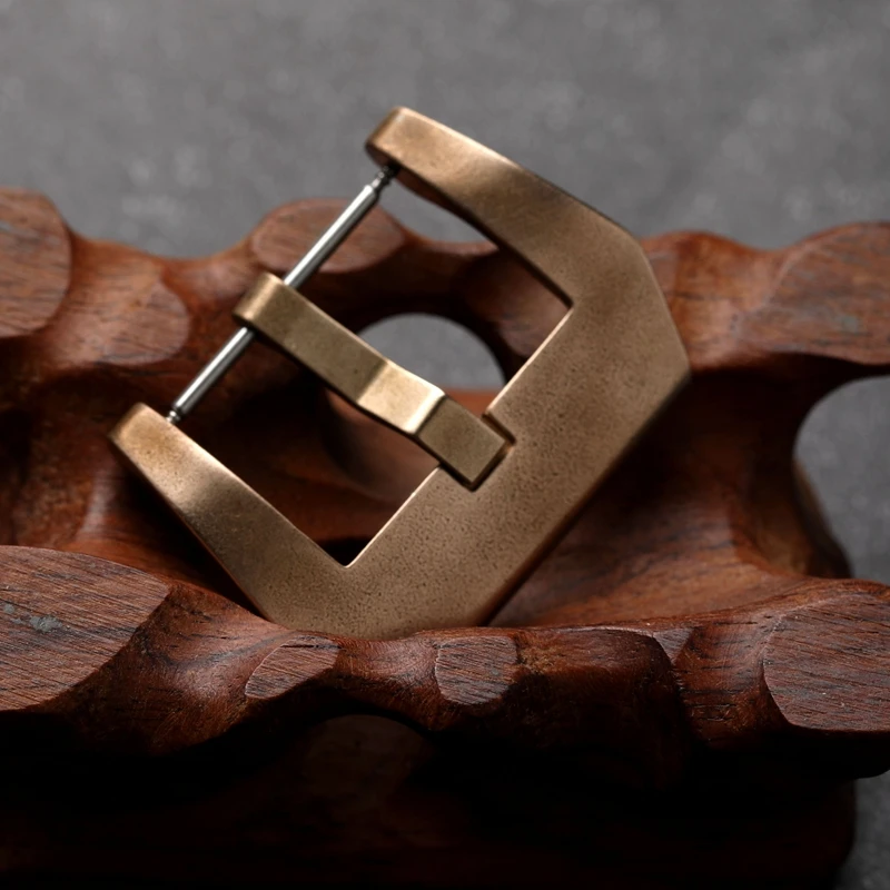Personalised Vintage Bronze Buckle 20 22 24 26MM CUSN8 Vintage Oxide Buckle for PAM Bronze Watch Strap Accessory Buckle