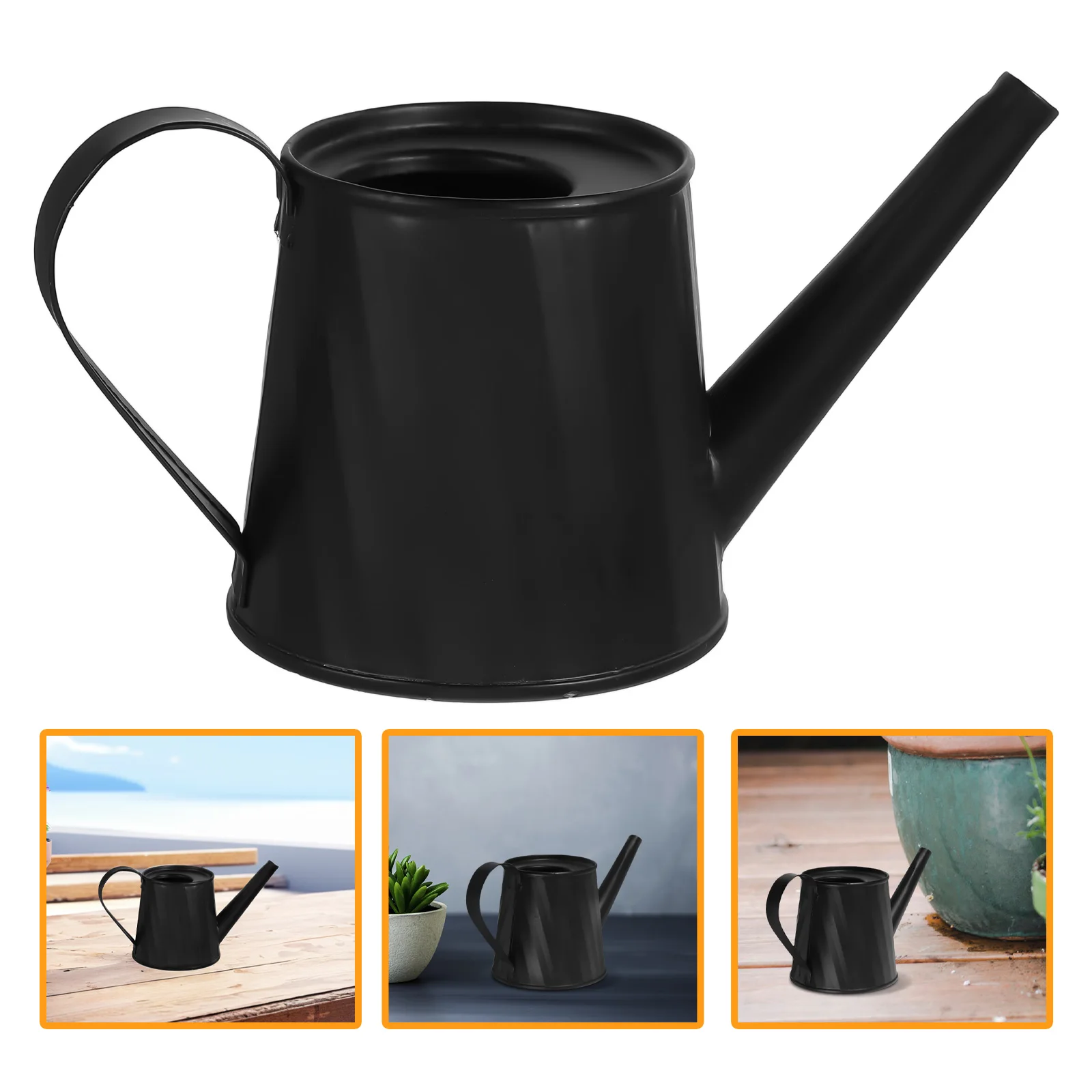 

Cute Mini Metal Watering Can Portable Garden Jug With Handle Small Flowerpot For Succulents Bonsai Decorative Home Office Tin
