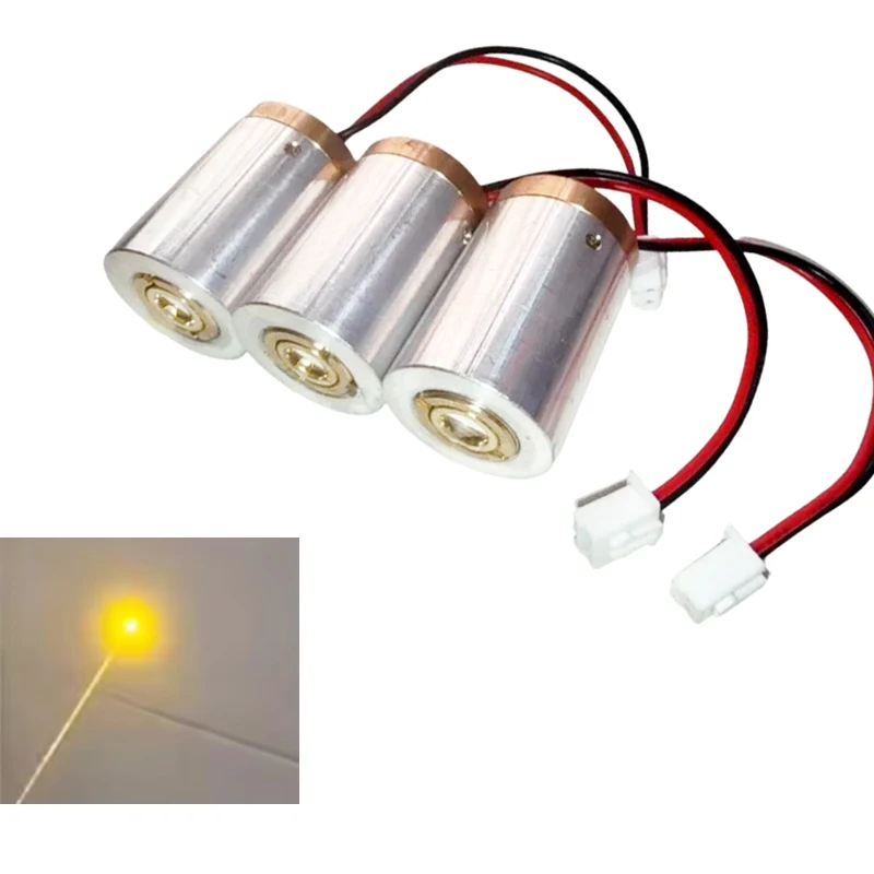 

1 шт. 585 нм 15 МВт-20 МВт лазерный модуль с желтой точкой 589 нм DPSS DIY фонарик промышленное применение сценическое освещение