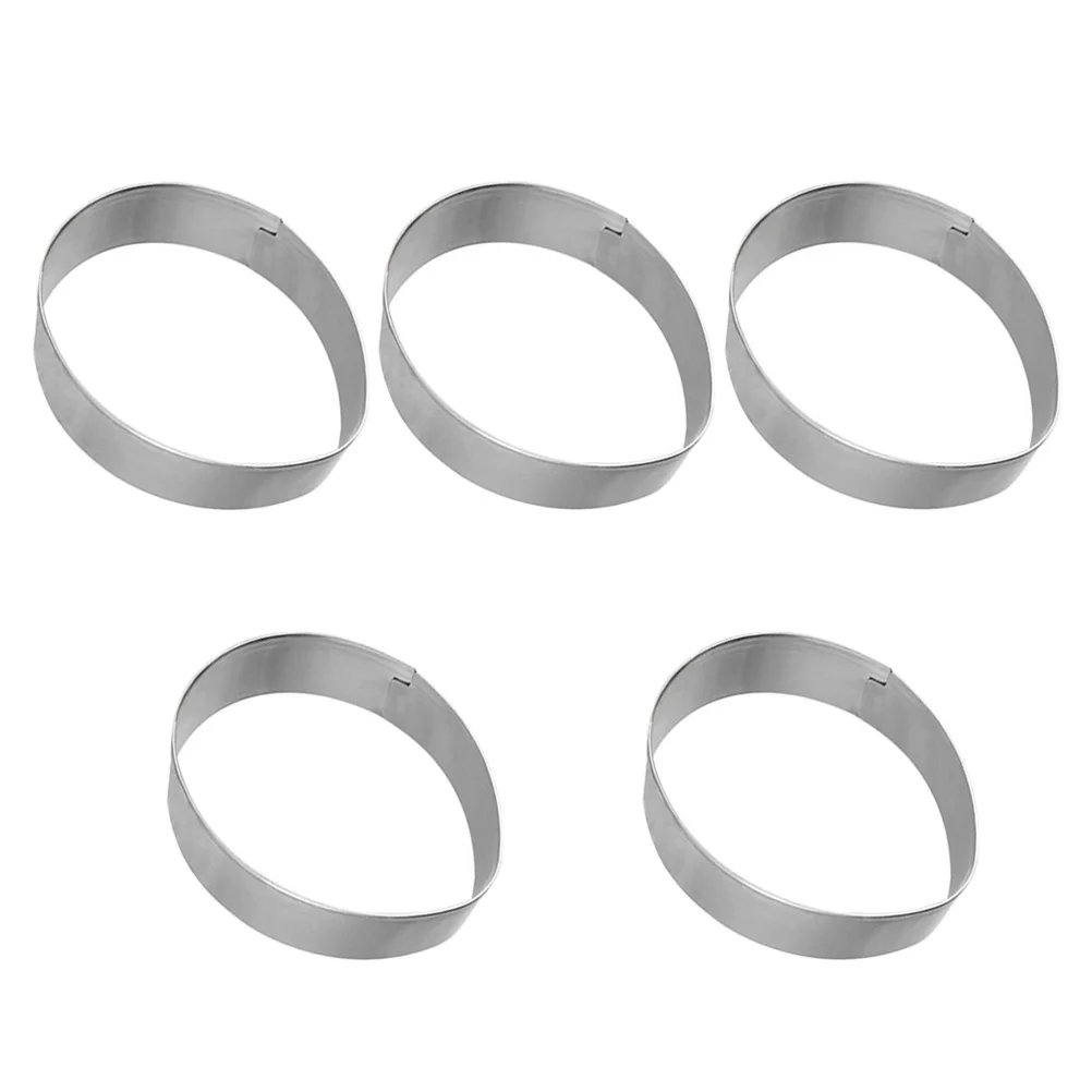 

5pcs Stainless Steel Easter Egg Shape Cookie Cutters DIY Biscuits Mold Kitchen Baking Tool cookie mold