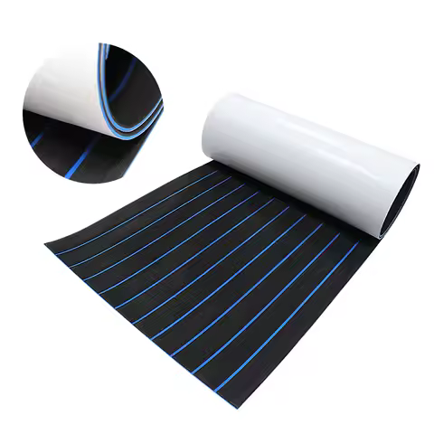 EVA Foam Faux Teak Boat Deck Mat, Marine Flooring, Self-Adhesive Decking Sheet, Yacht Accessories, 2400x410x5mm