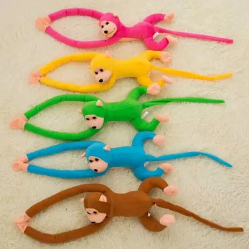 

60cm Long Arm Tail Monkey Stuffed Plush Curtains Baby Sleeping Appease Animal Toys Car Decoration Valentine's Day Gi