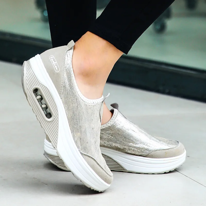 Fashion Women Shoes New Spring Thick-Soled Ladies Shoes Comfortable Sport Height Increase Casual Sneakers tenis feminino WSH4352
