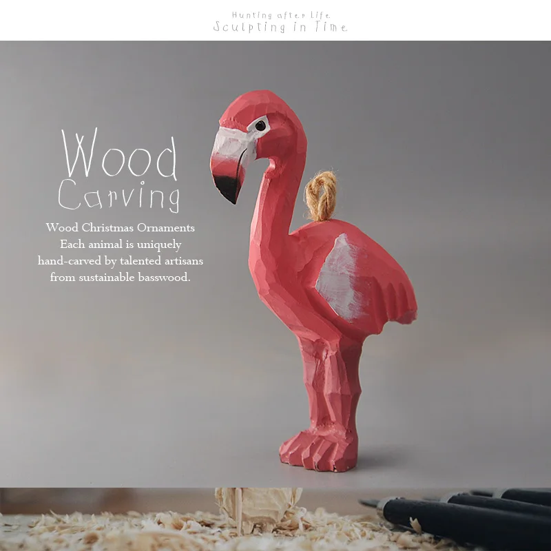 รูปปั้นสัตว์แกะสลักไม้ รุ่นนกฮูก นกกระจอกเทศ หมีดำ นกฟลามิงโก้ กวางเอลก์ งานแกะสลักมือโดยช่างผู้เชี่ยวชาญ งานไม้เนื้อแข็ง ของตกแต่งสะสม ของเล่นตั้งโต๊ะ