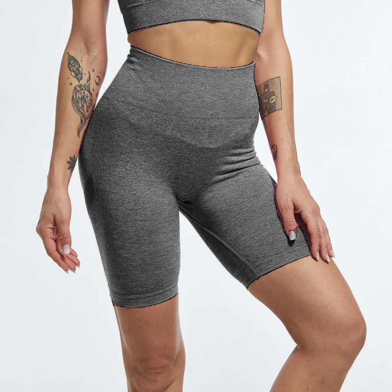 Seamless Sports Shorts High-Waisted Quick-Dry Yoga Shorts For Women Running In Sports Pants