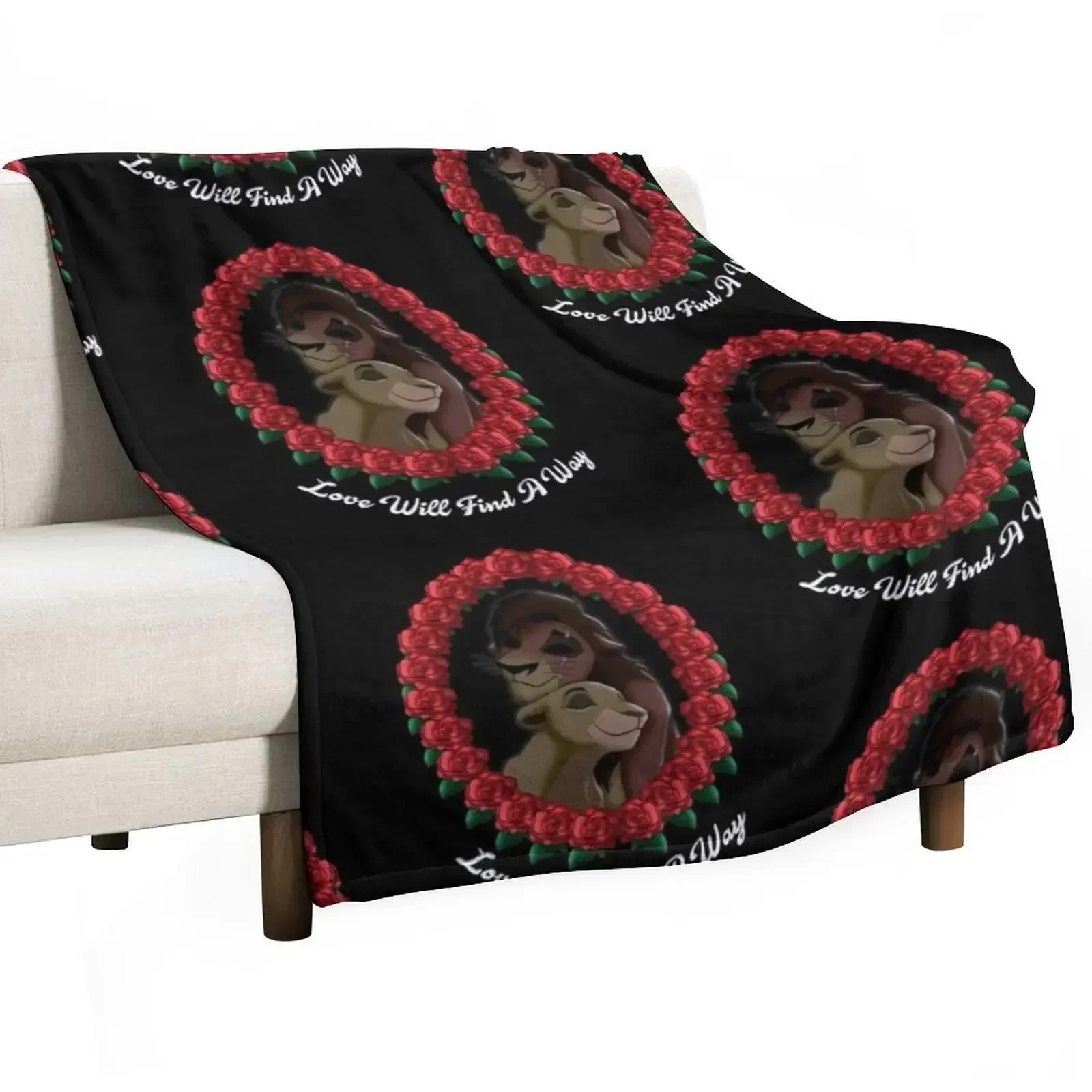 

Kovu x Kiara fanart Throw Blanket Cute Plaid Weighted Blankets