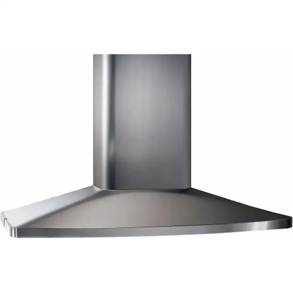 36-inch Island Chimney Range Hood Exhaust Fan Light 550 CFM Stainless Steel Dual Dishwasher-Safe Filters Integrated LED Lighting