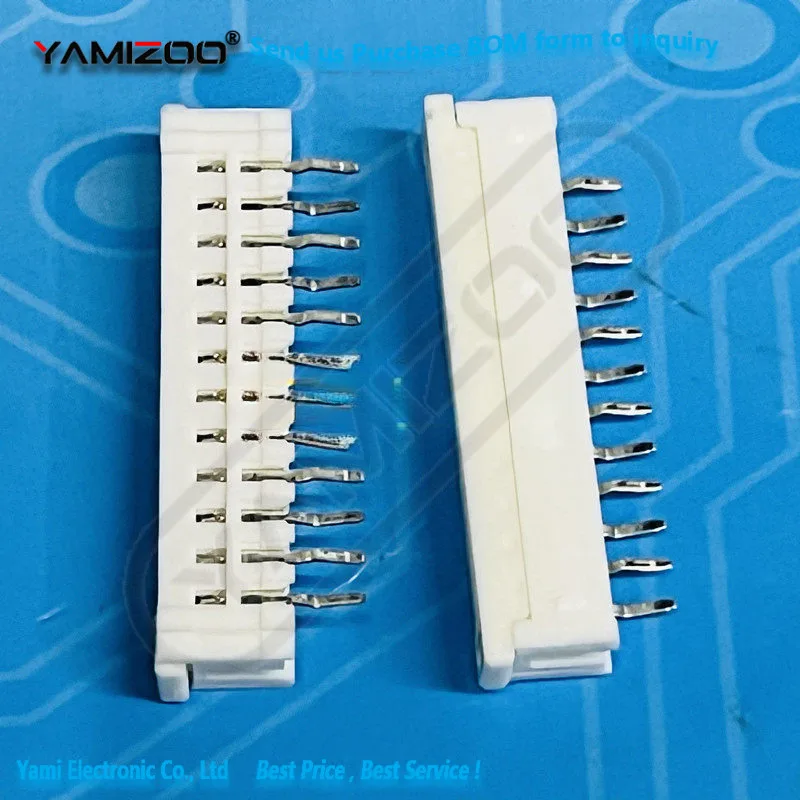 1 Stück 52147-1210 521471210 0521471210 12P 2,0MM Steckverbinder für Flachbandkabel, 12-polig, 2mm Lötanschluss, ST Durchsteckmontage, neu, original – Detail 1
