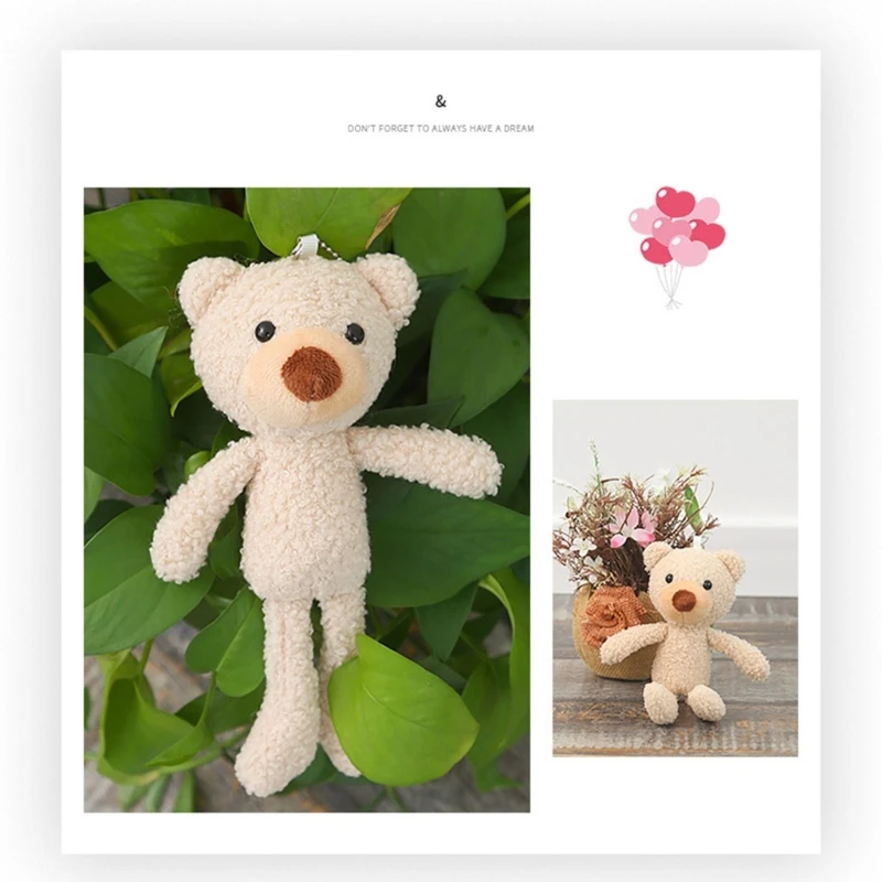 Jouet Animal en peluche doux mignon, lapin, ours, cadeau d'anniversaire pour enfants filles