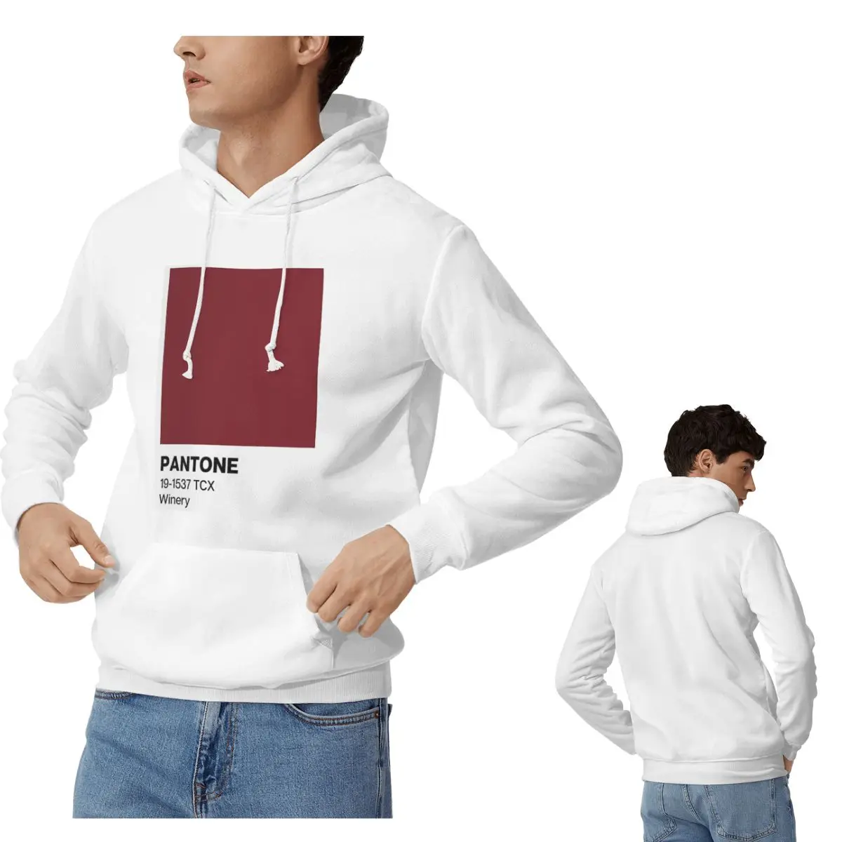 

Pantone Winery толстовки мужские женские повседневные пуловеры толстовки Harajuku с длинным рукавом с капюшоном осень-зима