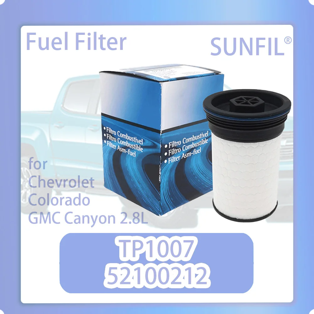 Filtro de combustible TP1007 52100212 para Chevrolet, Colorado, GMC Canyon, 2.8L