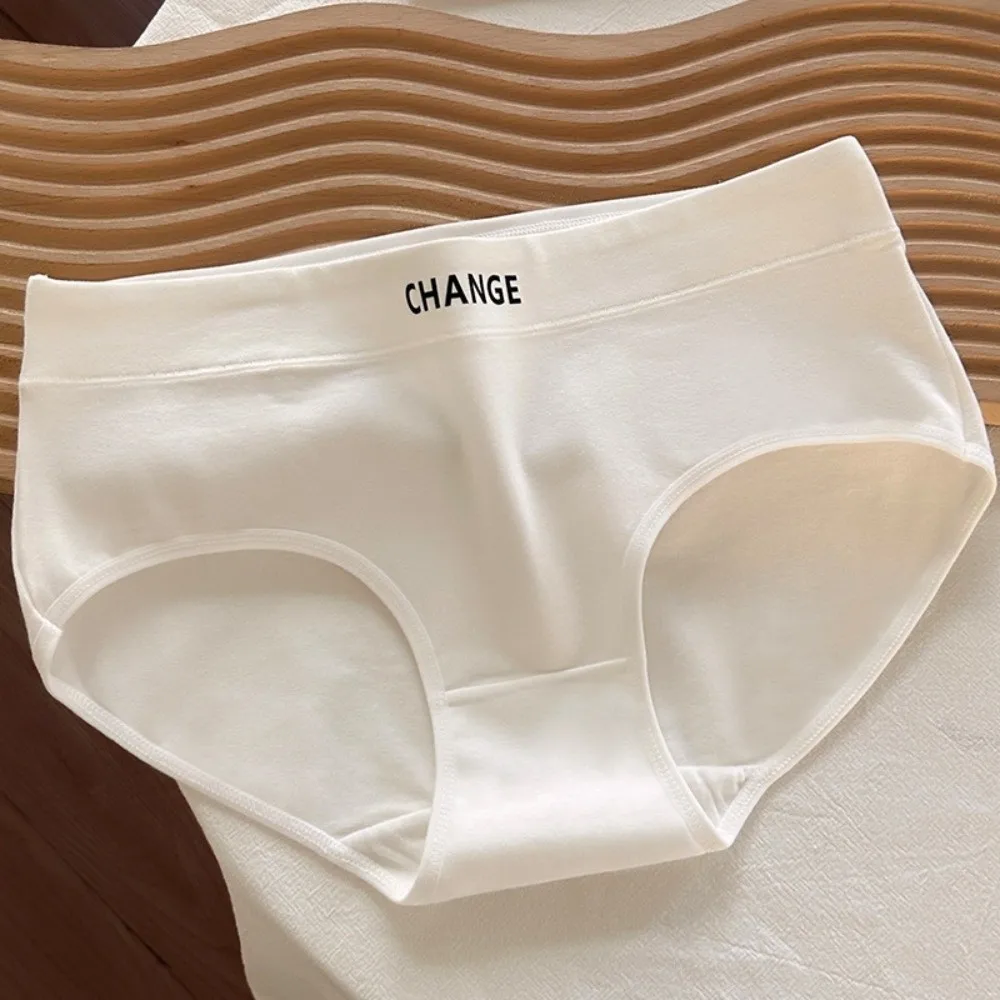 

English Letter Women Letter Cotton Panties Female Lingerie Cotton Crotch Letter Cotton Briefs Soft Thin Seamless