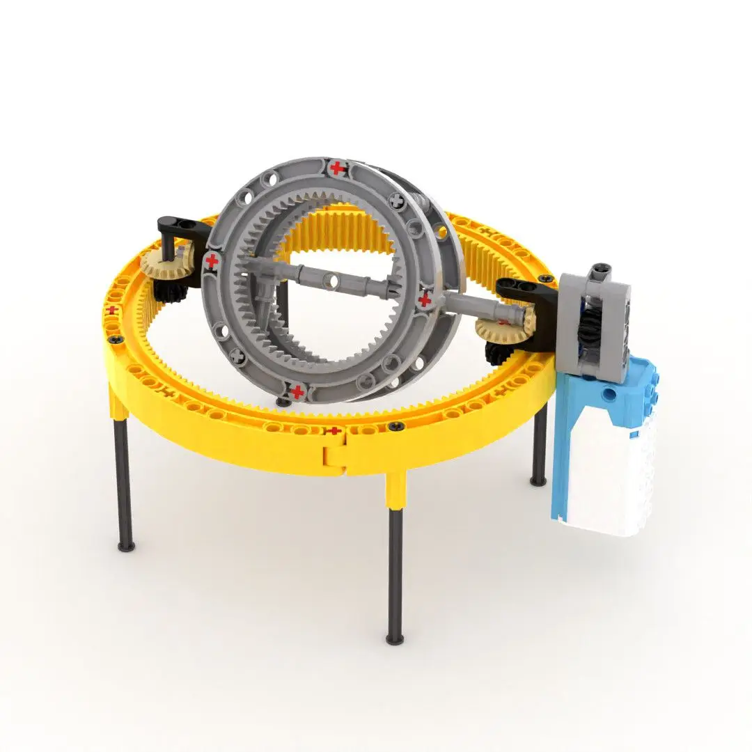 Rechargeable Planetary Ring, MOC Technic Mechanical Building Blocks, DIY Assembly Engineering Model Set