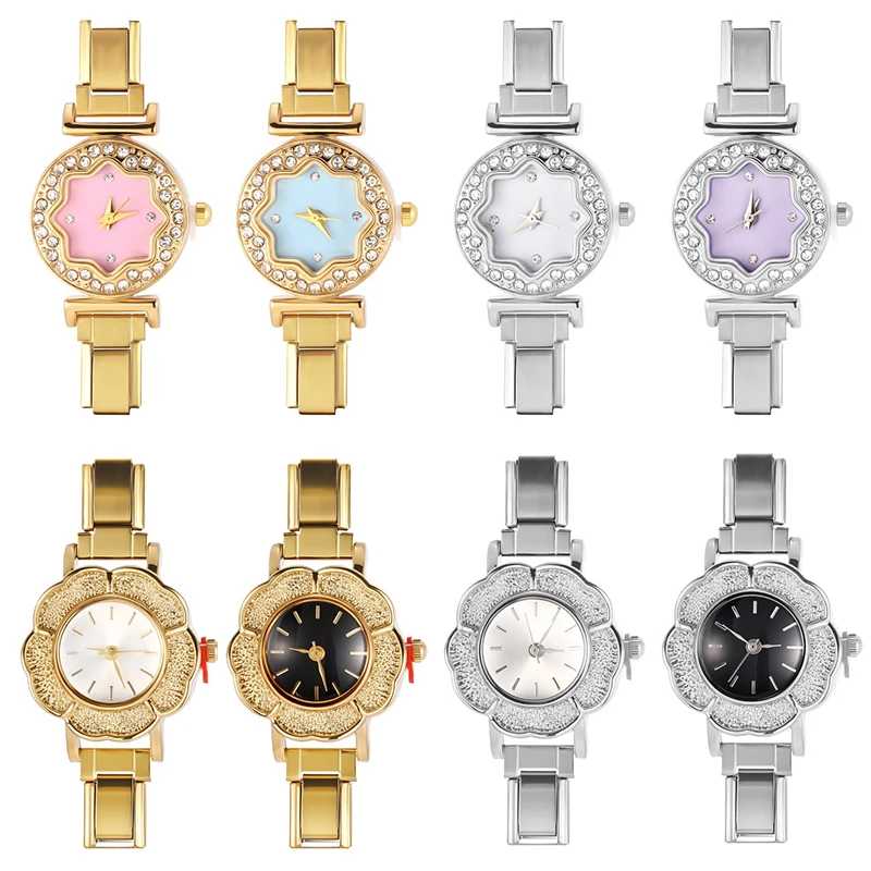 New High Quality Stainless Steel Flower Star Shell Shape Women Men 9mm Width Watch Bracelet Bangle For Friend Birthday DIY Gift