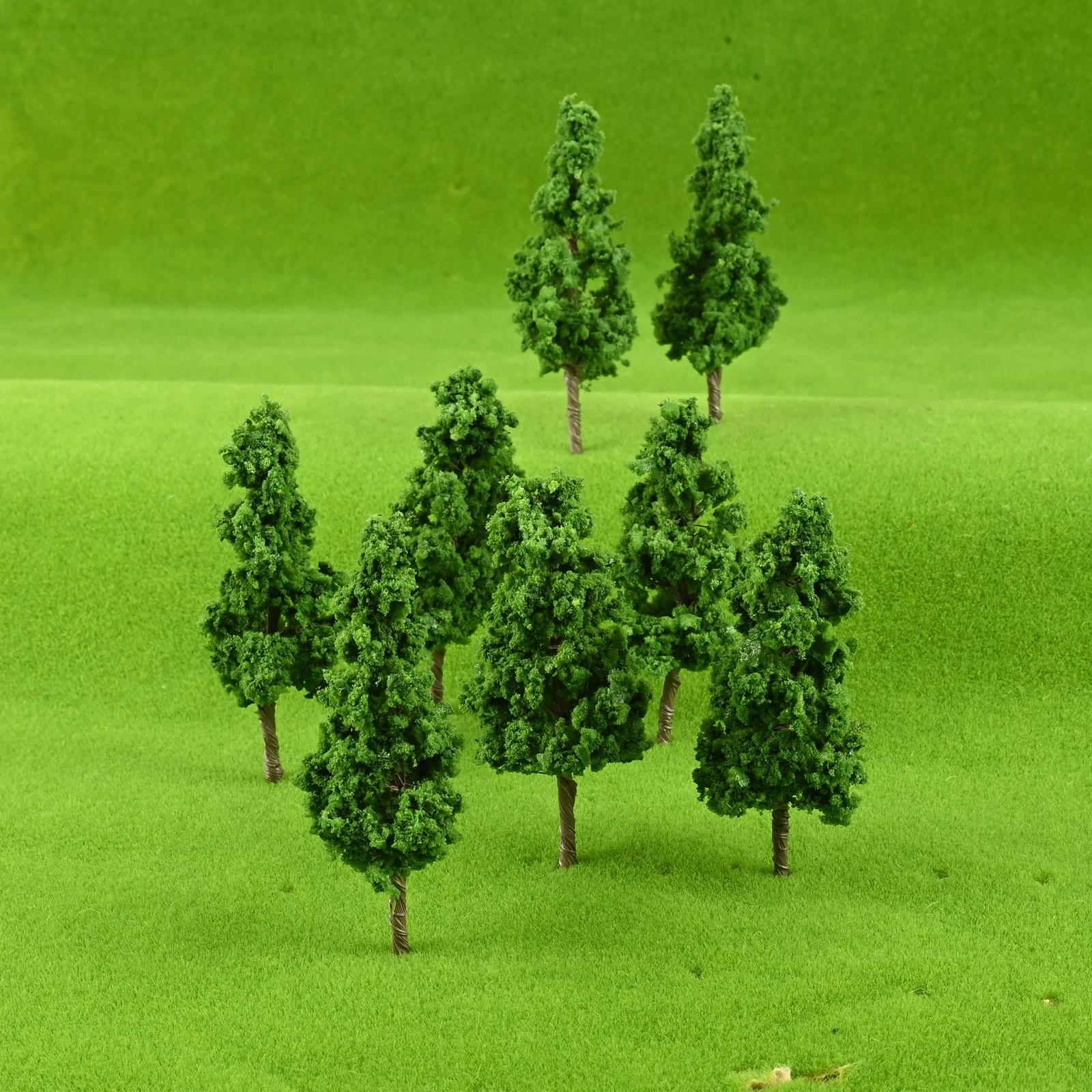 20Pcs 7.8cm Mixed Miniature Diorama Model Trees Flower Tree for DIY Crafts Train Landscape Railroad Scenery Sand Military Layout
