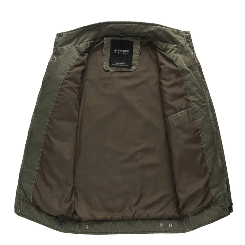 New Casual Army Jacket Men Plus Size M-6XL Jaqueta Masculina Air Force One Spring & Autumn Cargo Mens Jackets Coat