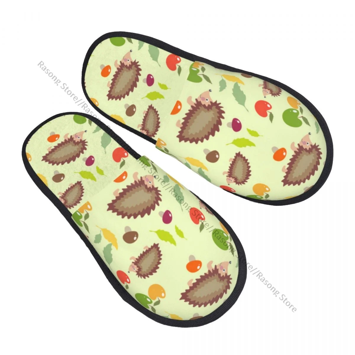 Indoor Hedgehog Pattern Warm Slippers Home Plush Slippers Home Soft Fluffy Slippers