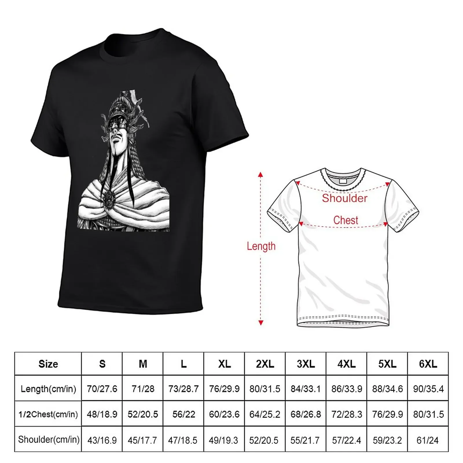 Ousen kindom manga T-Shirt blacks tops funnys Short sleeve tee men