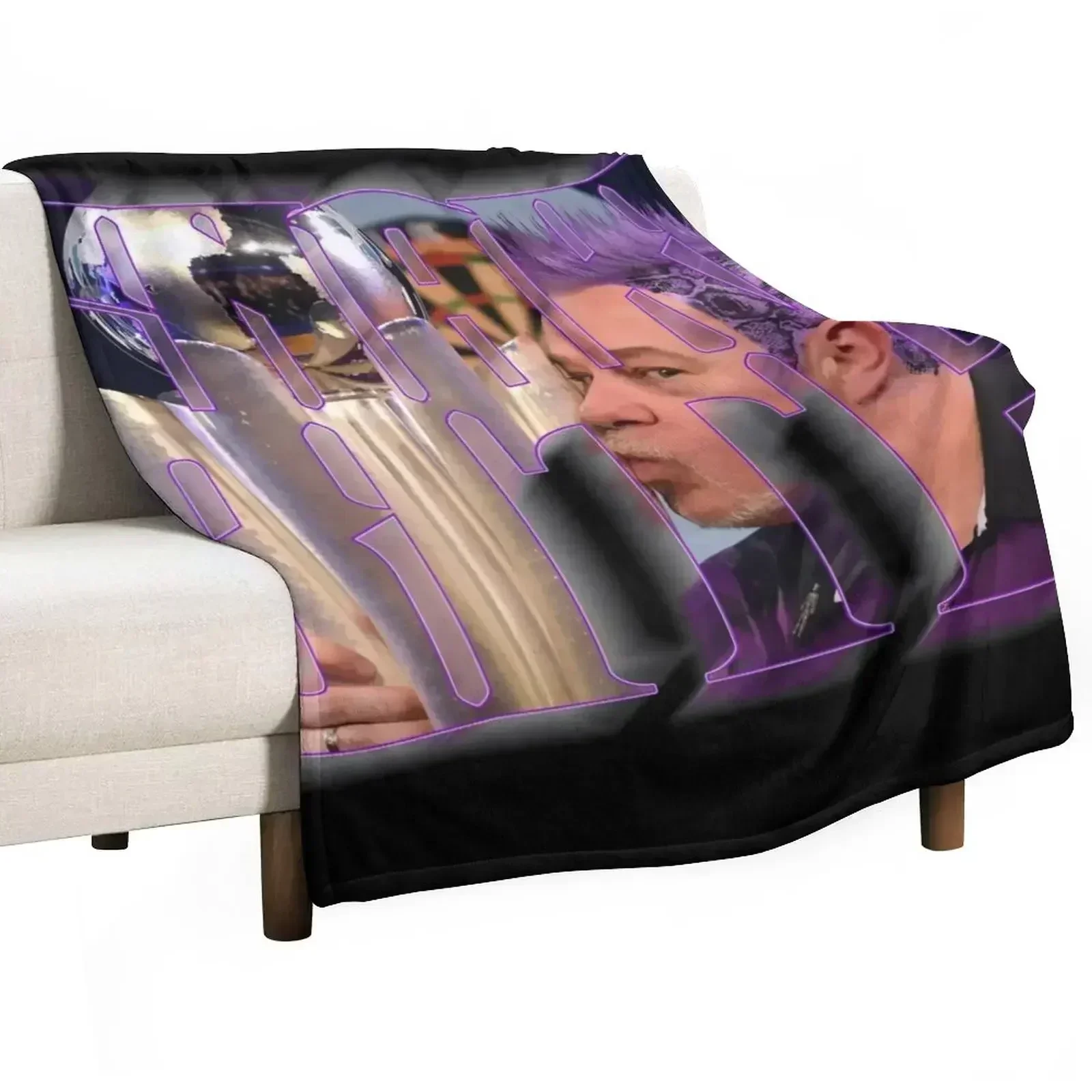 

Snakebite Peter Wright darts Throw Blanket Plaid Tourist Hairys Blankets