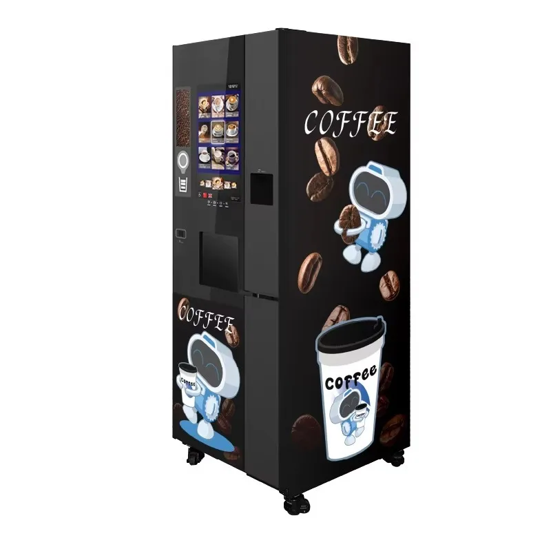 آلة المشروبات الأوتوماتيكية بالكامل للاستخدام التجاري، تحميز ميزة القهوة المطحونة الطازجة