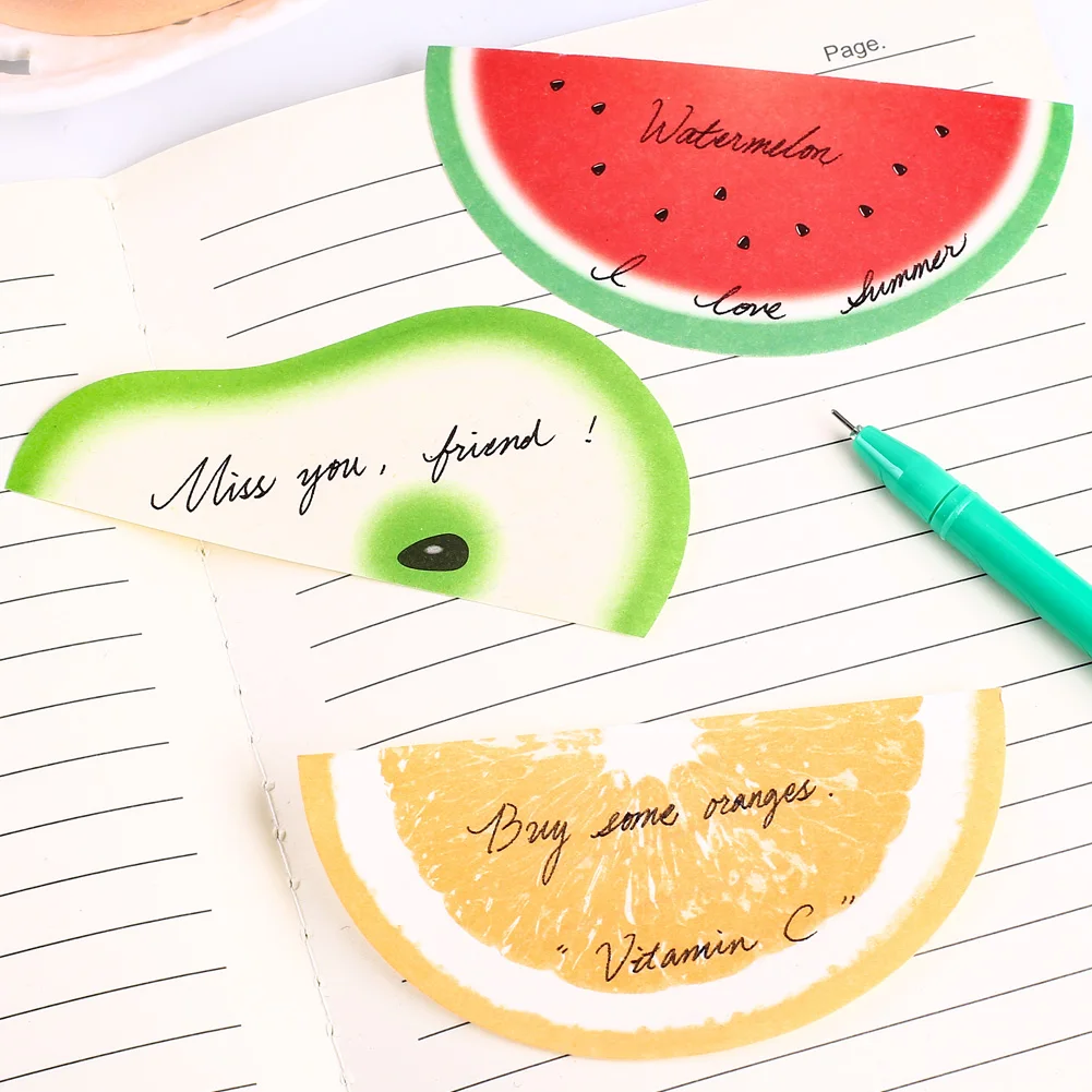 Imagem -04 - Japão Bonito 3d Papel Memo Pad Frutas Notas de Morango Não-pegajoso Kawaii Notepad Papelaria Estética Pocket Small Planner Notebook