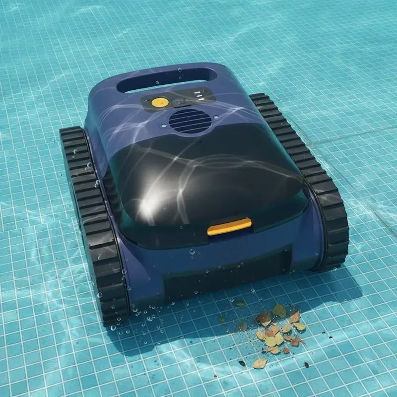 STROVAN Cordless Cleaning Robot Automatic Swimming Pool Vacuum Cleaner with 3 Hours Runtime Eco-Friendly High Efficiency for