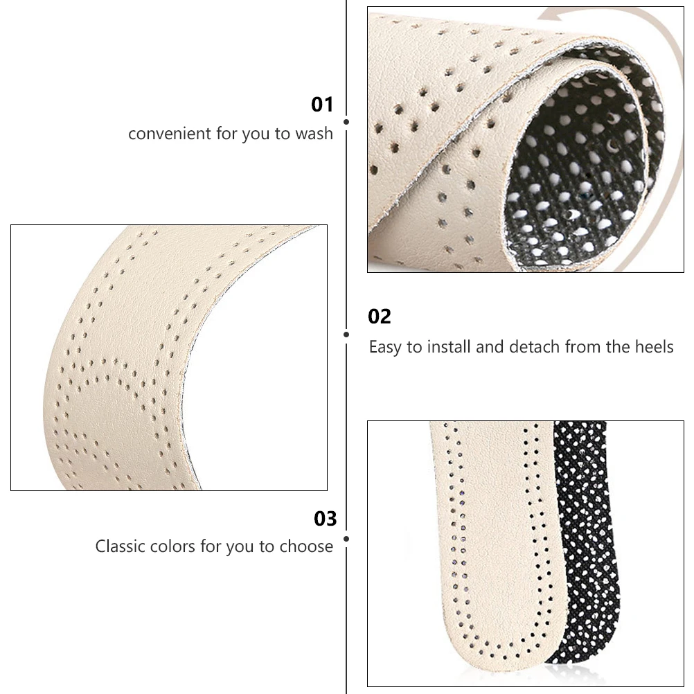 

2 Pairs High Heels Shoe Mat for Insole Comfortable Classic Anti-Loose Pad Anti-Sweat Bottom Women's