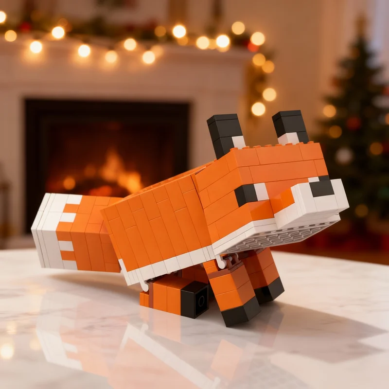 

Набор строительных блоков MOC «Глупая лисица» (183 детали) – креативный подарок для сборки, декор для дома и офиса, премиум-класс, для взрослых и детей