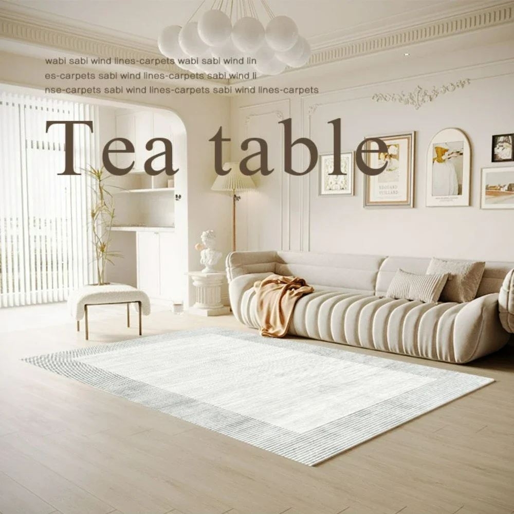 Einfacher, geometrischer, schlanker, bedruckter Teppich für Wohnzimmer, Sofa, Dekor, Schlafzimmer, Bodenmatte, Balkon, Lounge, Küche, rutschfester Teppich