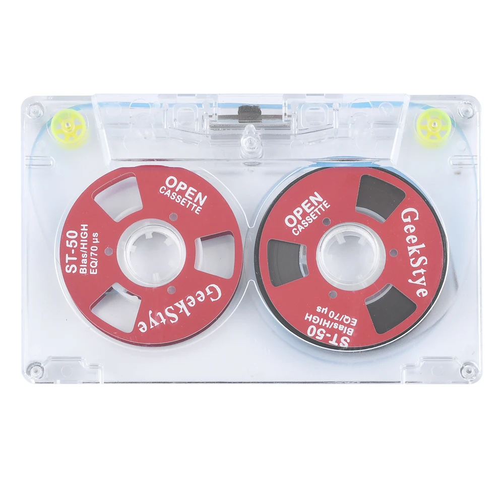 DIY Homemade Aluminum Reel Cassette Tape 45 Minute Blank Recording Tape Vintage Classic Metal Blank Magnetic Tapes Random Color