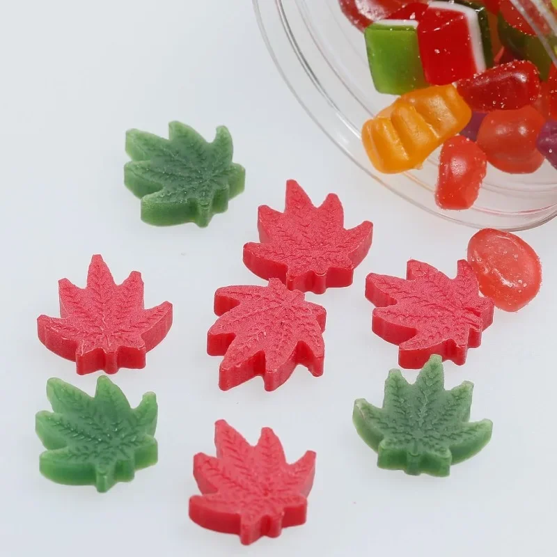 Marijuana Cannabis Hemp Leaf Silicone Molds with 70 Cavities Shaped for Pot Chocolate Candy Gummy view 6