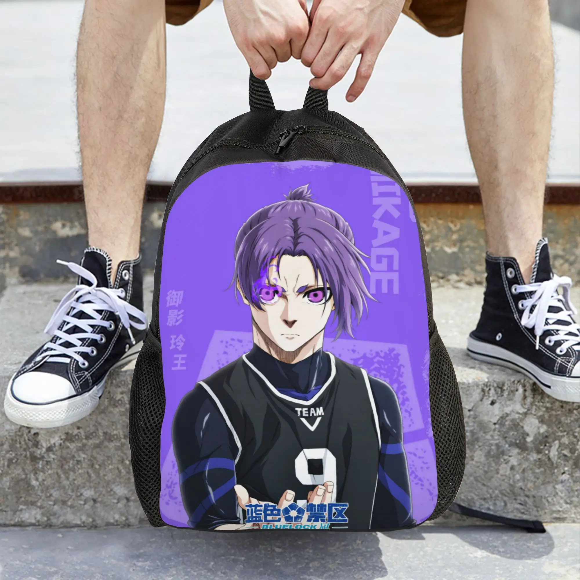 

Женский рюкзак в стиле аниме Blue Locks, модный детский школьный рюкзак, компьютерный рюкзак, дорожный рюкзак для подростков