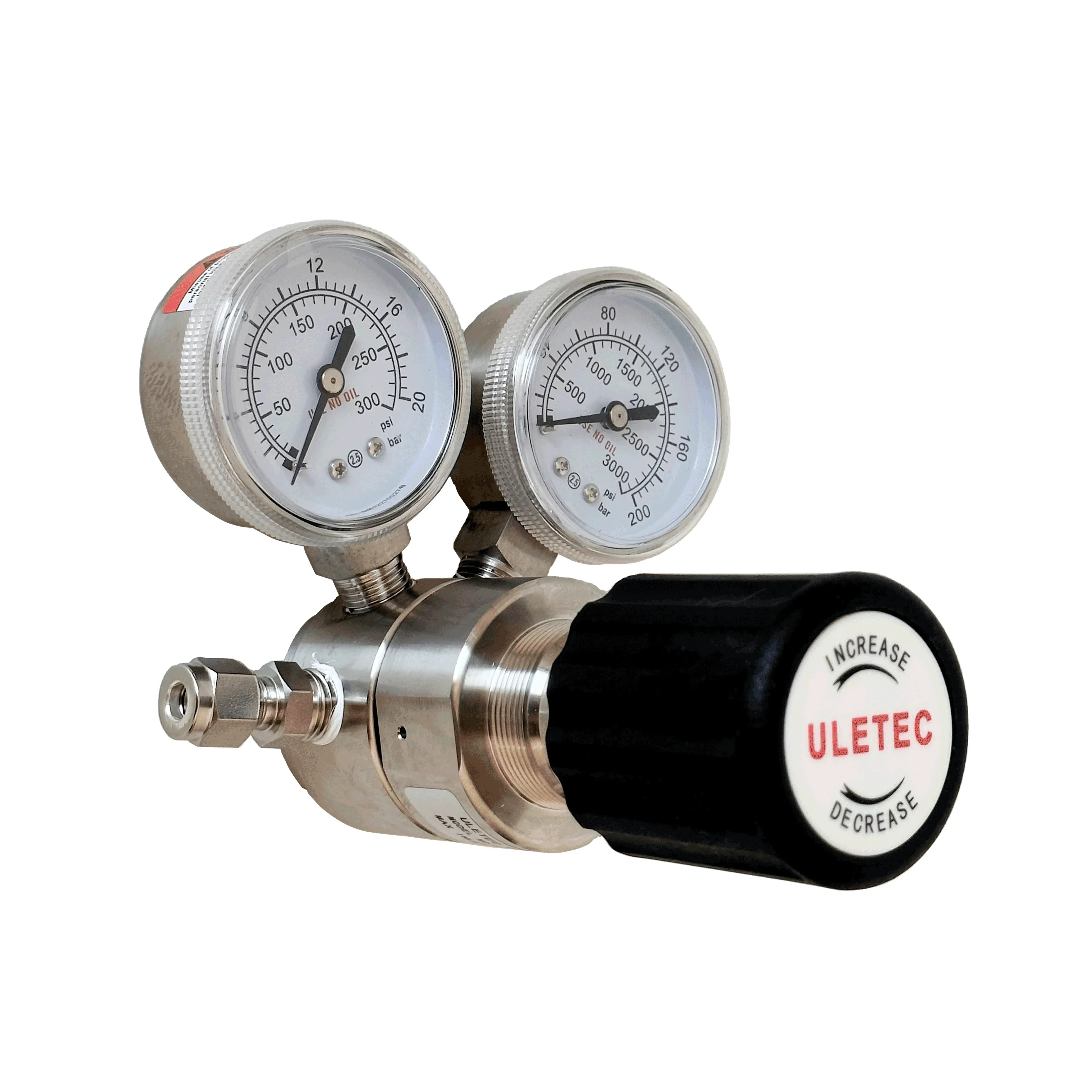 Control Panel Single Stage  SS316L Gas Pressure Regulator with Outlet Gauge 1.6MPa Easy To Use and Simple Operate