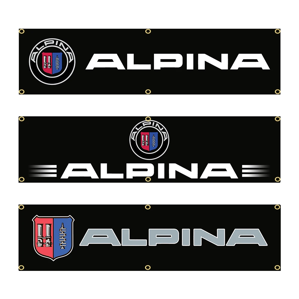 60X240cm Alpina Banner Flag Polyester Printed Garage or Outdoor Decoration Tapestry