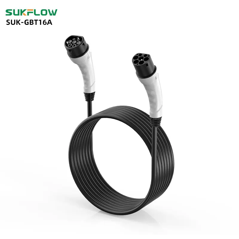 Sukflow GBT Standard Single-phase 16A Extension Cable New Energy Vehicle Charging Pile Extension Cable Outdoor Waterproof