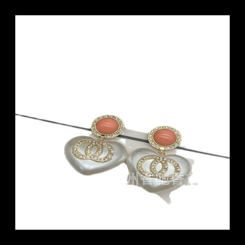 جديد مزاجه ابنة المشاهير اللؤلؤ قلادة مجموعة، عالية الشعور تنوعا الحب الخوخ القلب قلادة المجوهرات #5