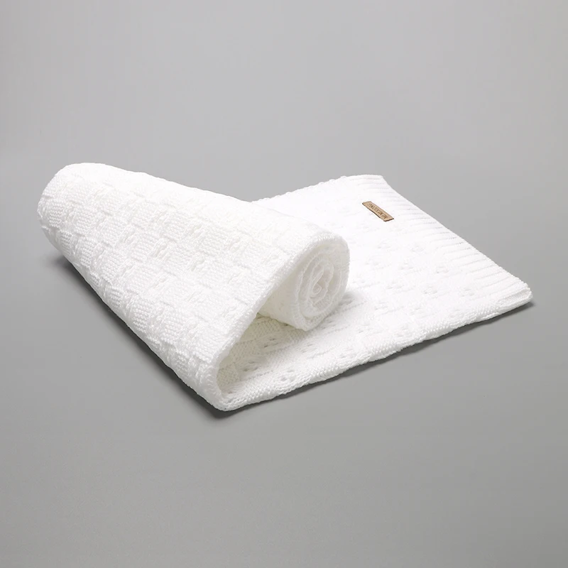 طفل عربة البطانيات قماط التفاف 90*70 سنتيمتر محبوك الوليد بنين بنات الصلبة ذات الاستخدام المزدوج سرير قيلولة الفراش النوم يغطي الاشياء حصيرة #3