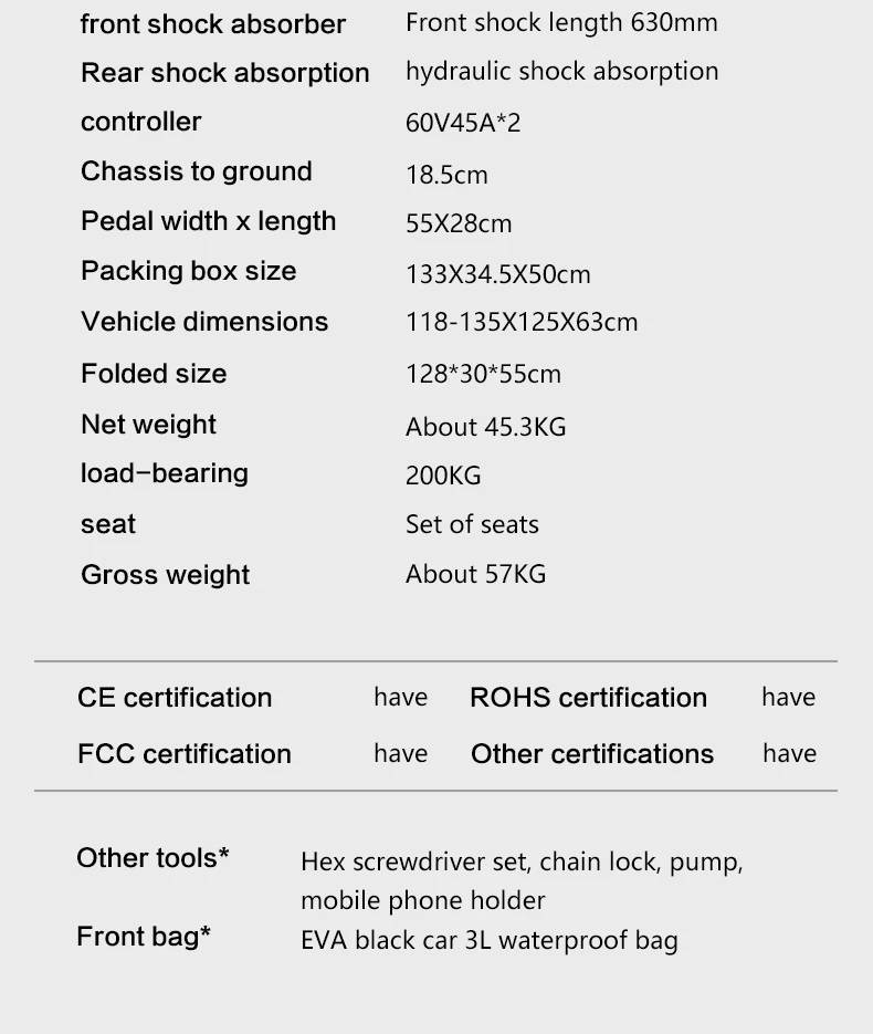 BOYUEDA S5 E-Scooter Dual Motor 60V38Ah NFC Activation Electric Scooter 11"off-road Tire Intelligent APP Control EScooters