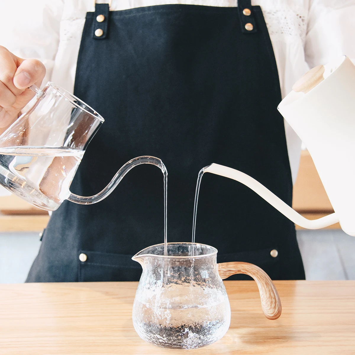 Hanging Ear Coffee Pot Creative Simplicity Household High Temperature Resistance Transparent High Borosilicate Glass Coffee Pot