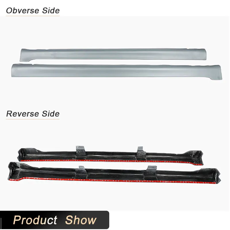 PU Unpainted Side Skirts Apron Kit for Volkswag VW Golf 4 MK4 R32 2003-2005 Racing Side Door Bumper Extension Lip Body Kits