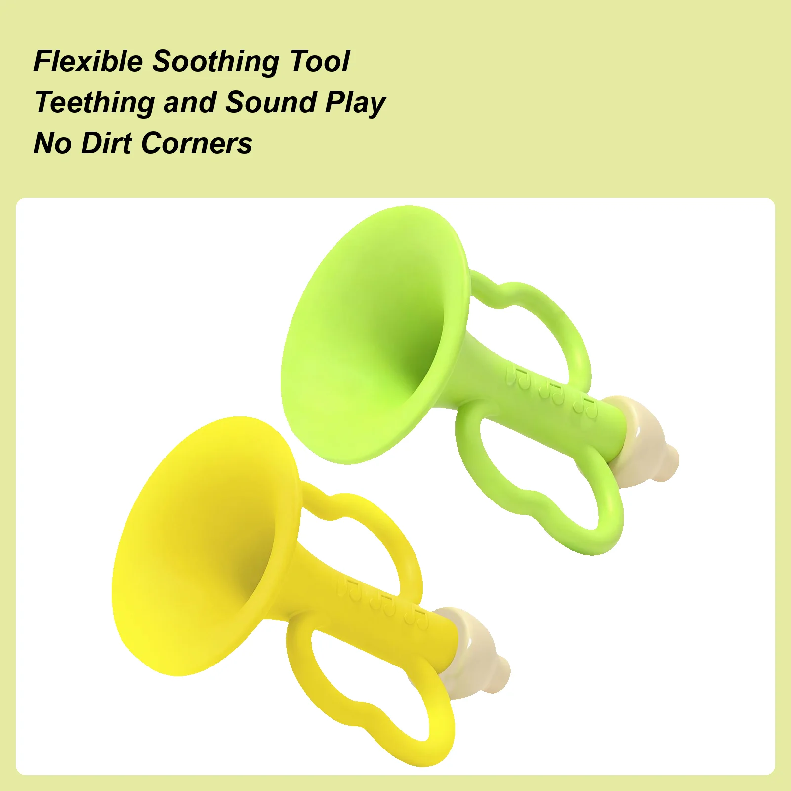 

Силиконовый прорезыватель для ребенка, мягкий силиконовый музыкальный обучающий свисток в форме детского прорезывателя, жевательная игрушка для душа, гостиной, перед сном