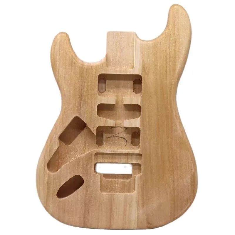 Electric Guitar Body Left Hand Floyd Rose, Unfinished Poplar Wood, Assorted Body, HSH Semi-finished Guitar Barrel, Newest