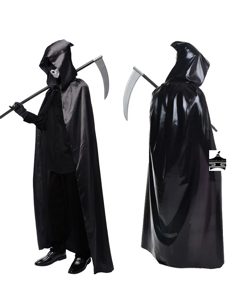 Disfraz de Halloween para niños y adultos, capa de Doctor Bla de bruja, ropa ex Dead God, traje Par para Festival temático