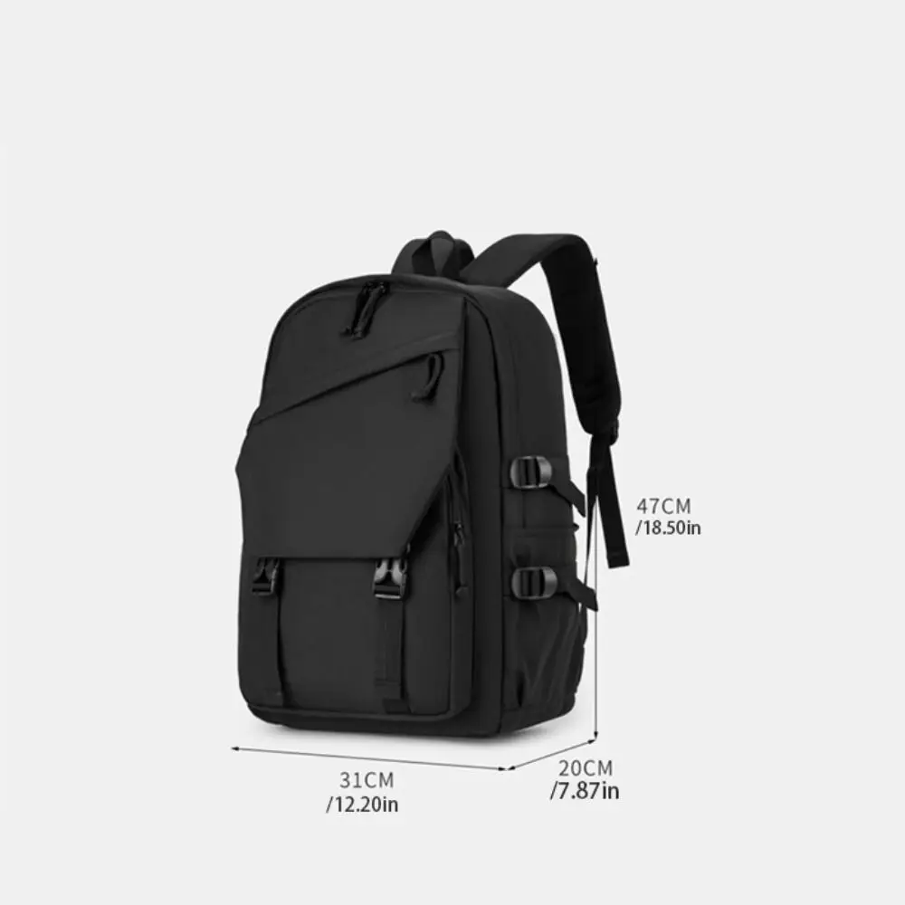 Grande capacidade oxford pano mochila impermeável cor sólida estudante mochila lazer multi-bolso mochila de viagem faculdade