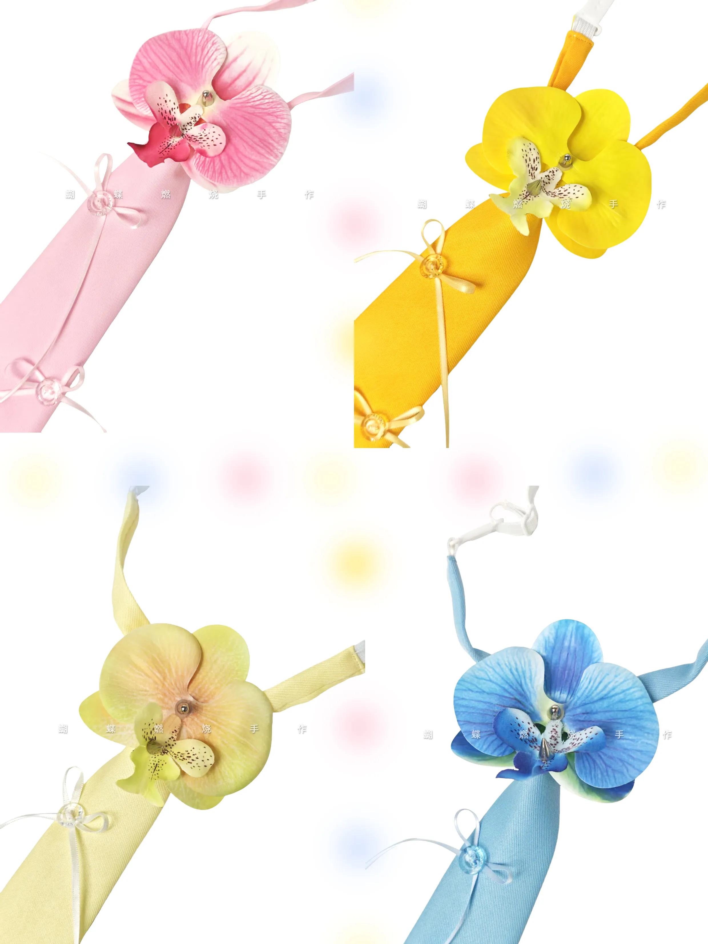 

Dopamine Color Necktie Scheme Cute Wear Color Y2K Necktie Millennial Bow Personality Summer Necktie